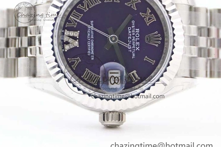 Steel NH05 28 904L Roman Edition Dial on Bracelet SS DateJust President TWF Purple Best Lady Markers 1:1 0123